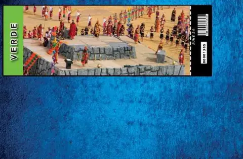 Inti Raymi 2027-Ticket. Grüner Abschnitt