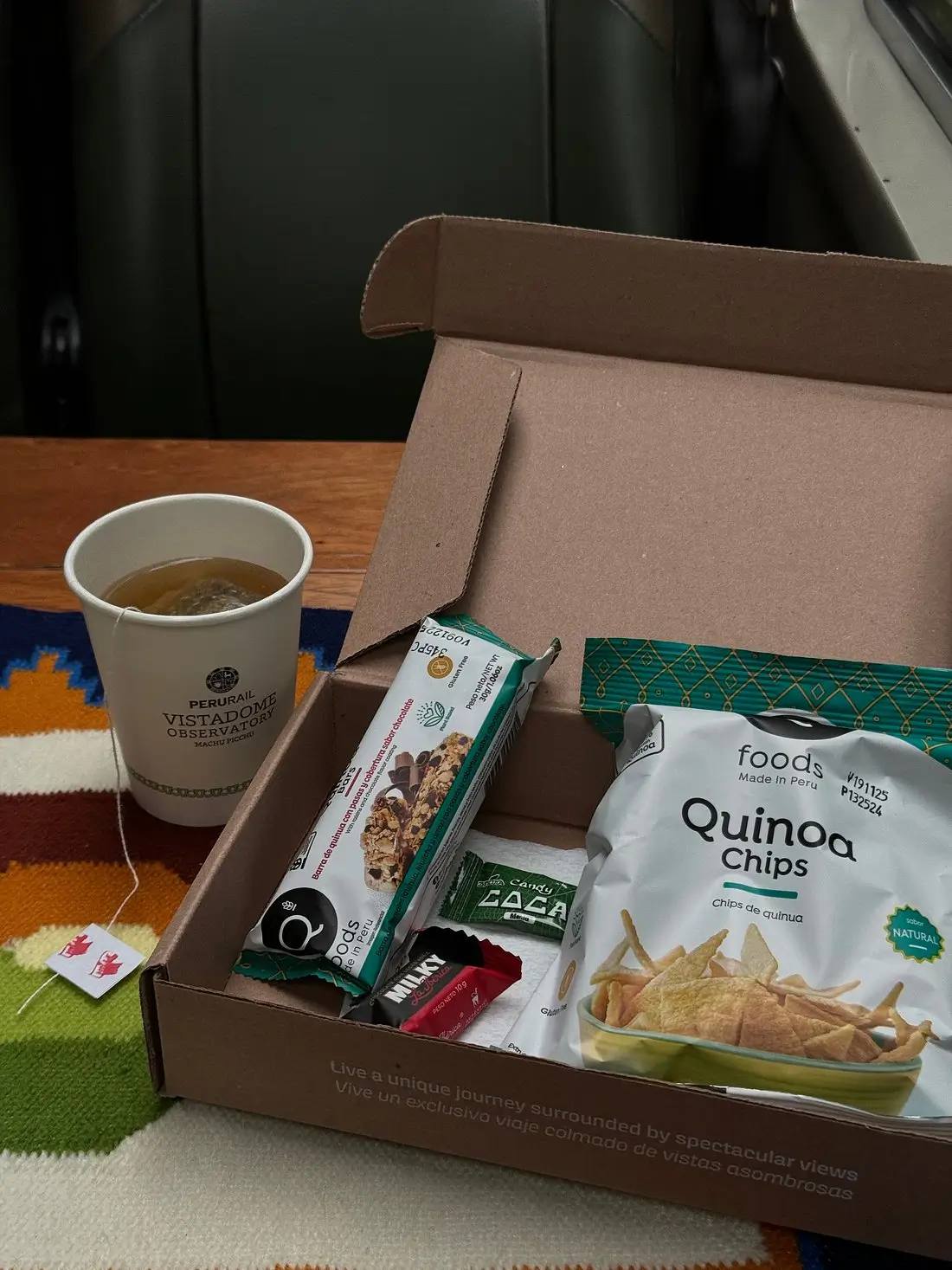 ビスタドーム展望台の軽食と飲み物